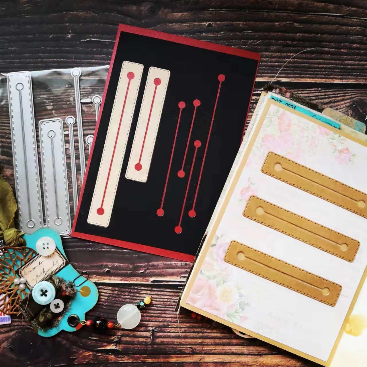 MK002 сшитые Слоты-тонкие Вырубные штампы для junkdiary Скрапбукинг PaperDIY оригинальный