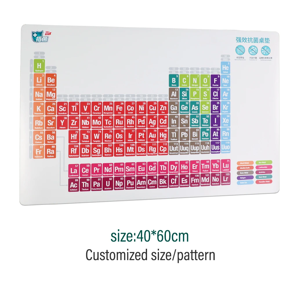 

Antibacterial table mat anti-mildew and anti-slip table mat children's desk mat family desk mat custom