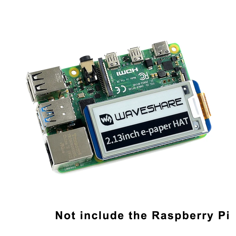 Raspberry Pi 4 e-Paper HAT  250x122 E-Ink  2, 13  E Ink Arduino  Jetson Nano/ Arduino/STM32