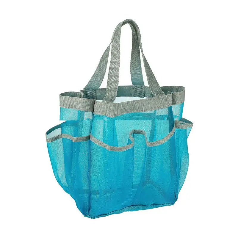 7 сетки ткань Оксфорд Сетчатая Сумка для хранения двойная ручка Ванная комната