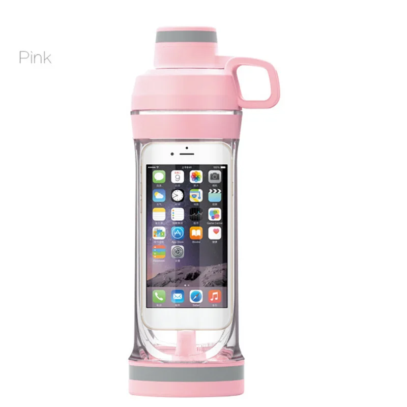 Многофункциональная переносная Питьевая Бутылка герметичная чашка для телефона