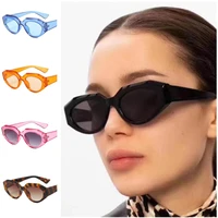 new retro cat eye sunglasses unisex irregular sun glasses goggles anti uv spectacles polygon eyeglasses a