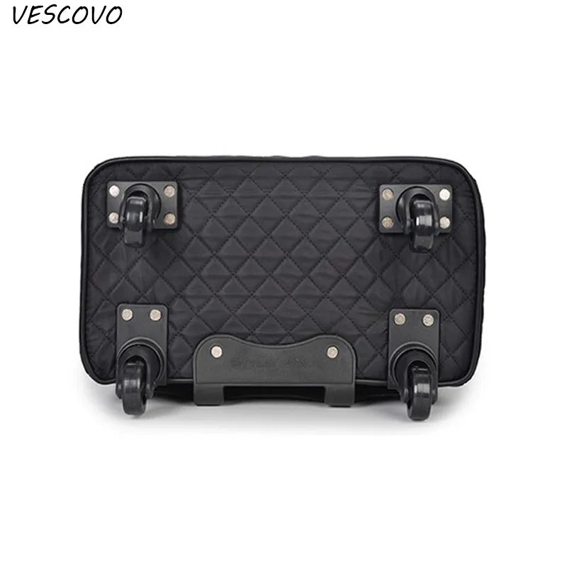 VESCOVO 20 дюймов портативная дорожная сумка с колесиками женская сумка легкая большая емкость чемодан сумка для переноски