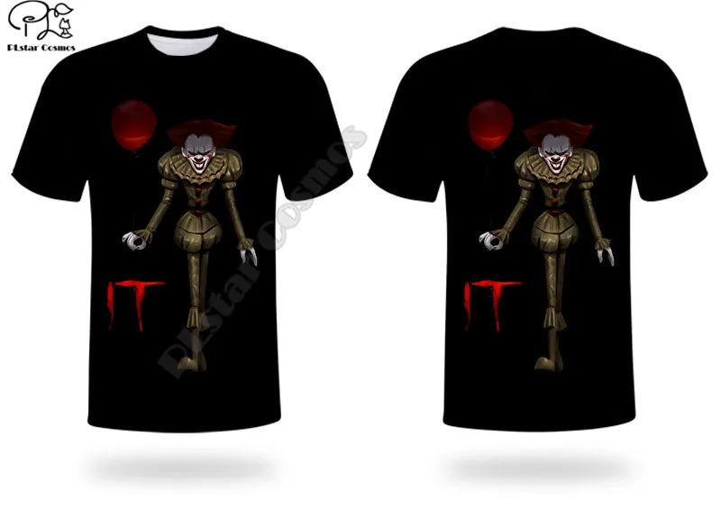 

IT 3D Printed Harajuku streetwear T shirts Funny man women Casual Short sleeve style-1 dropship