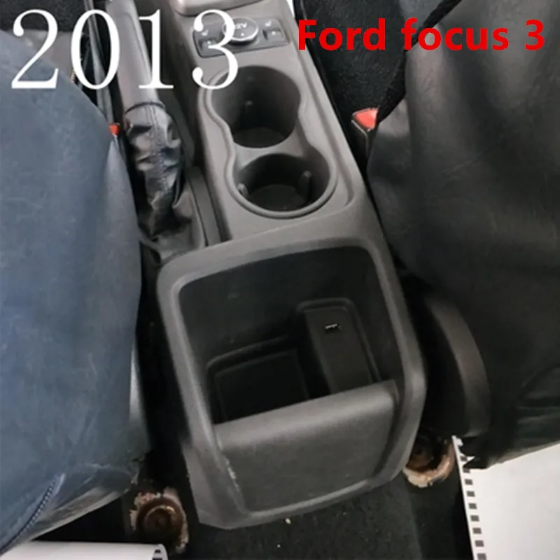 Для Ford Focus 3 подлокотник 2013 FORD FOCUS3 автомобильные аксессуары интерьерная коробка для хранения подлокотник заряжаемый usb