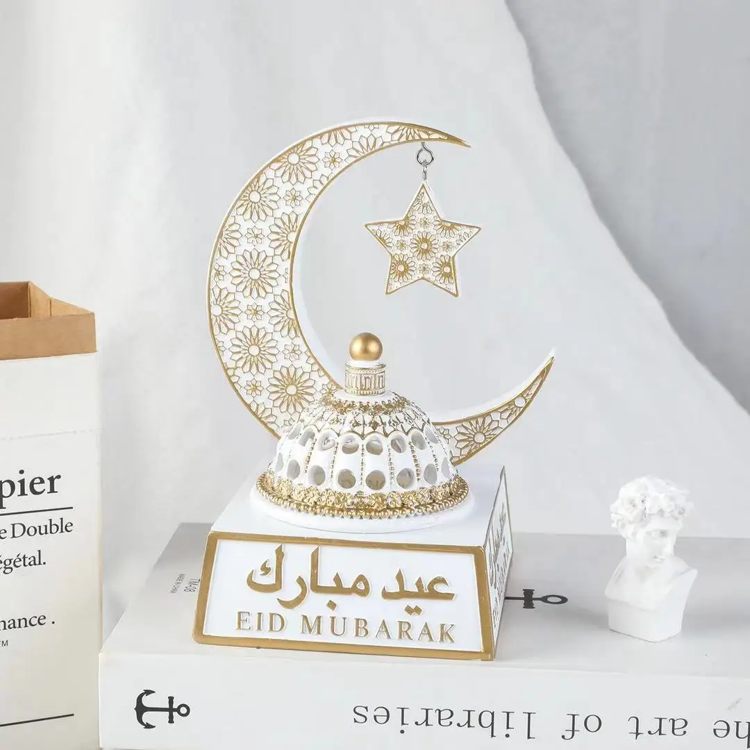 Quemador de incienso árabe de resina creativa, decoración musulmana de Oriente Medio para el hogar, adornos de Ramadán, decoración Zen
