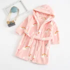 Детский банный халат, детское полотенце с радужным рисунком, купальные халаты с капюшоном для мальчиков и девочек, детская пижама, ночное белье для 2, 6, 8 лет