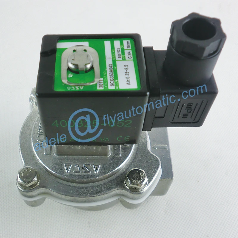 SCG353A043 ASCO 3/4 &quotАлюминиевый сплав нормальный Colse импульсные струйные клапаны -