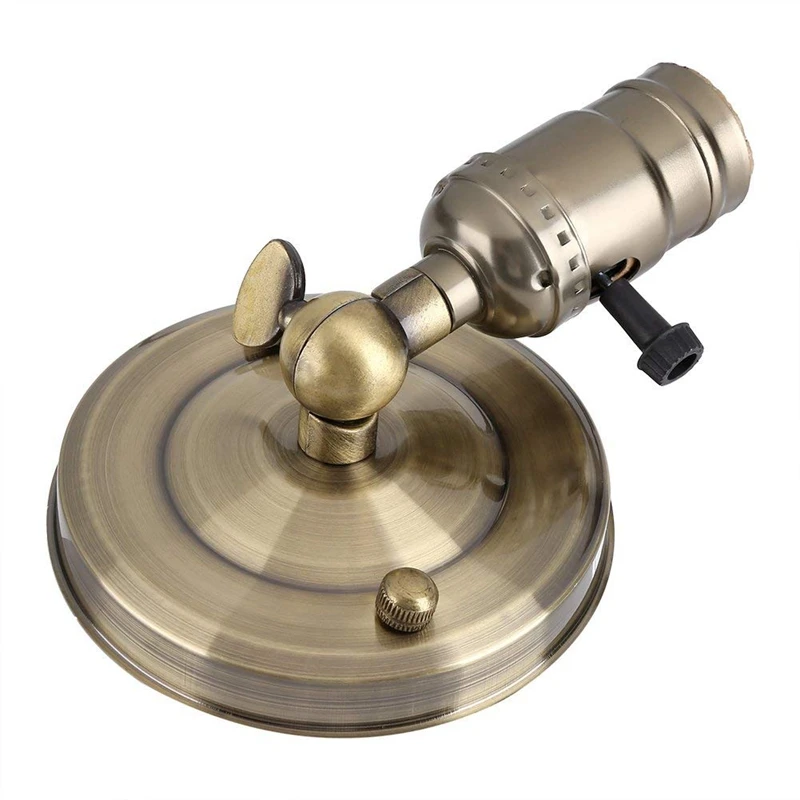 Старинный держатель лампы Люстра бра пьедестал Эдисона украшение Поворотный