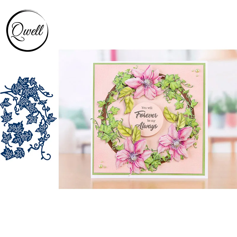 

QWELL Flower Leaf Metal Cutting Dies for Scrapbooking and Card Making Paper Embossing Craft New 2019 die cuts