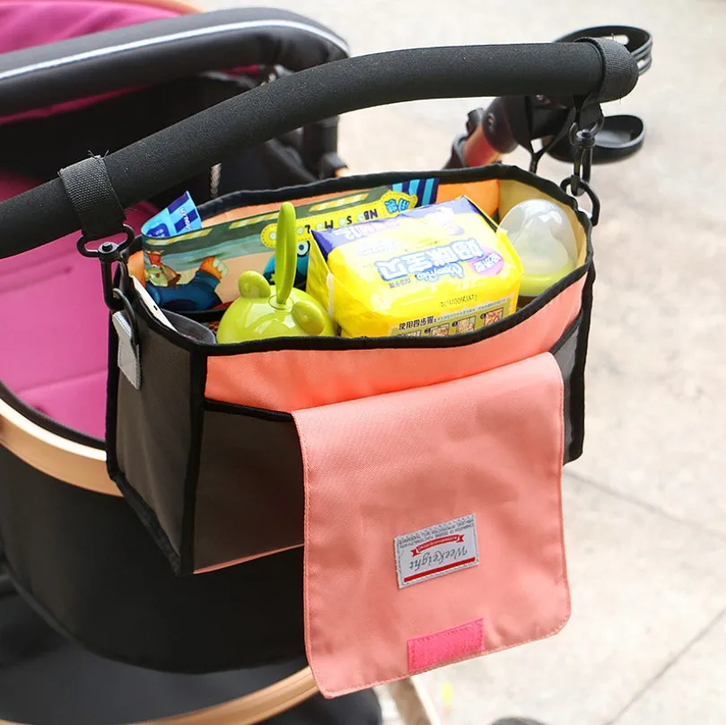 

Infant Stroller Organizer Diaper Bag Baby Stuff Nappy Bags Baby Mother Travel Hanging Carriage Pram Buggy Cart Bottle hand Bags