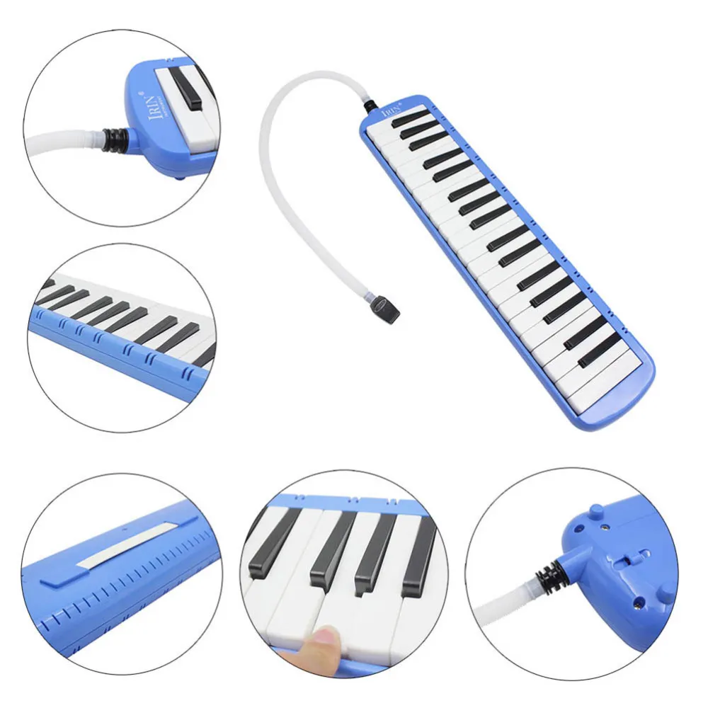 

37 Piano Keys Melodica Musical Instrument with Soft Case for Lovers Beginners (Green)