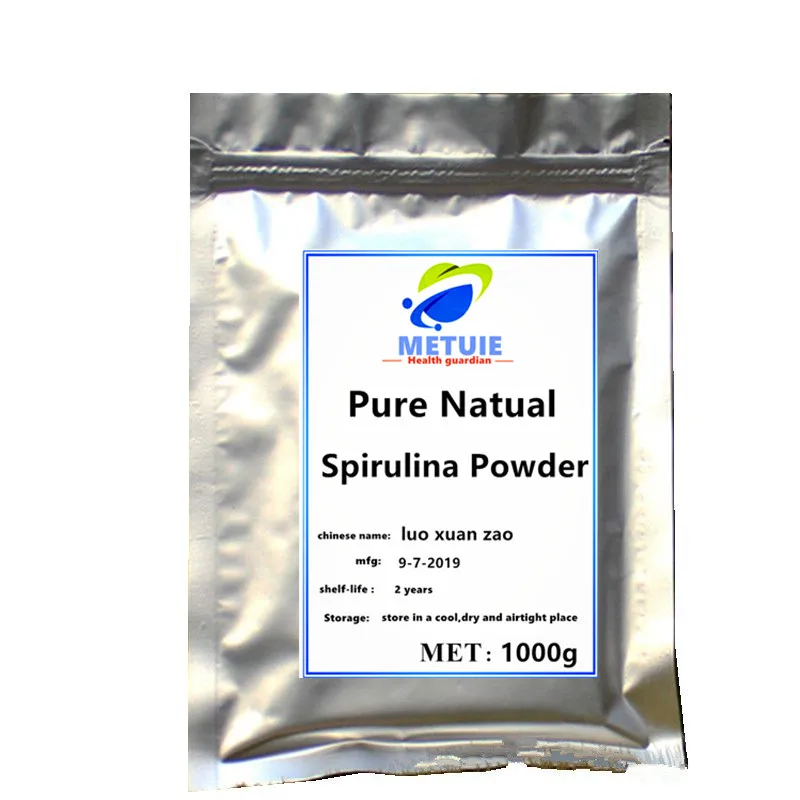 Блестящая пудра spirulina Pure Natual для праздника добавки здоровья протеиновые пайетки