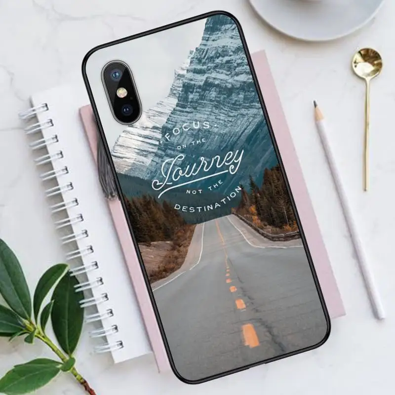 

Travel mountain road Phone Case for iPhone 11 12 pro XS MAX 8 7 6 6S Plus X 5S SE 2020 XR Luxury brand shell funda coque