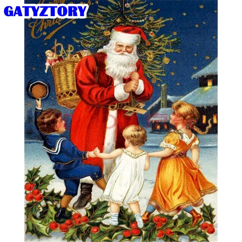 GATYZTORY картина по номерам наборы для детей уникальный Diy подарок 60x75 см