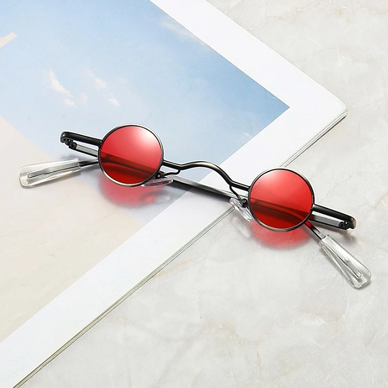 Солнцезащитные очки в металлической оправе UV400 для мужчин и женщин небольшие