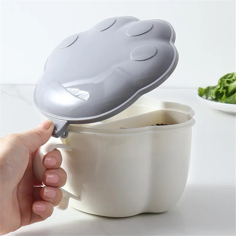 Разделочная коробка для специй с ложками, двойной крышкой и контейнером для хранения.