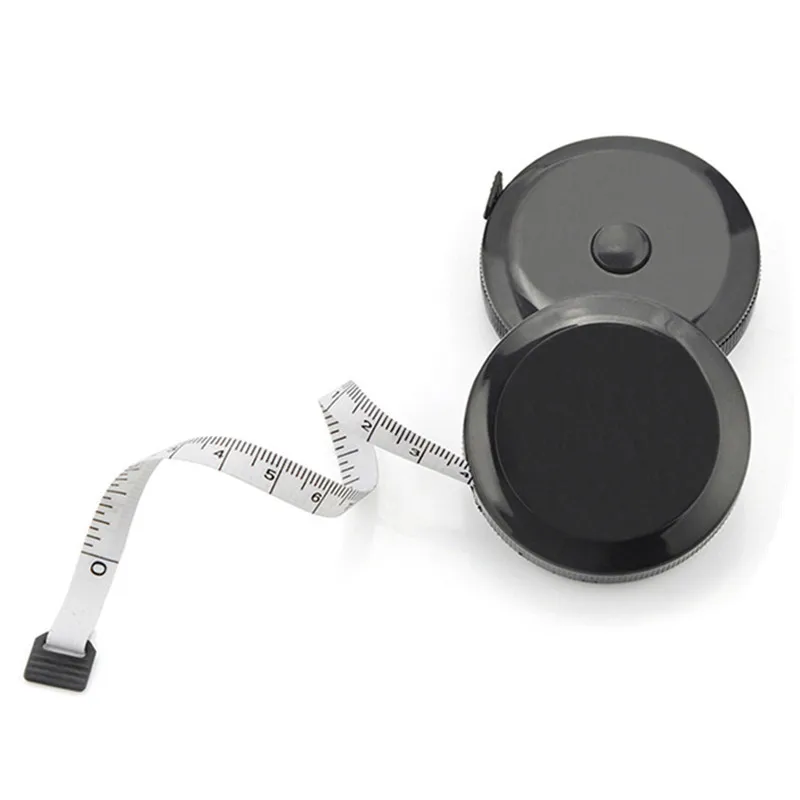 Автоматический двухсторонний Выдвижная мерная рулетка черный измерительные