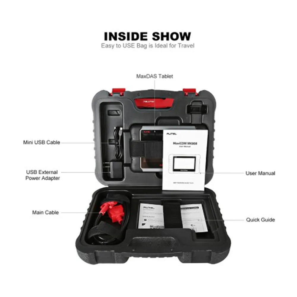 

Autel MaxiCOM MK808 OBD2 Diagnostic Scan Tool with All System and Service Functions (MD802+MaxiCheck Pro) Same Function as MX808