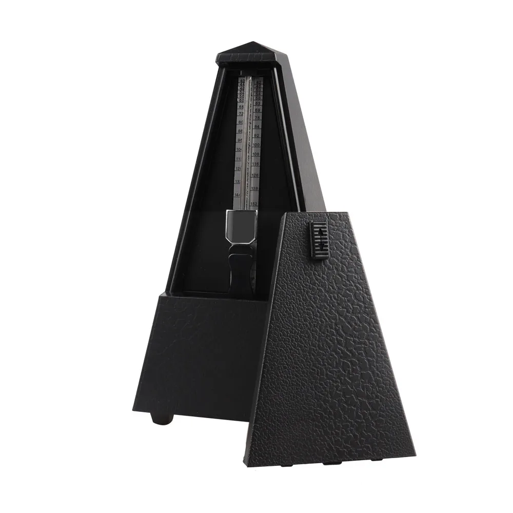 Black Vintage Tower Type Musical Mechanical Metronome Bell Ring Rhythm Pendulum for Guitar Bass Piano Violin Ukulele | Спорт и