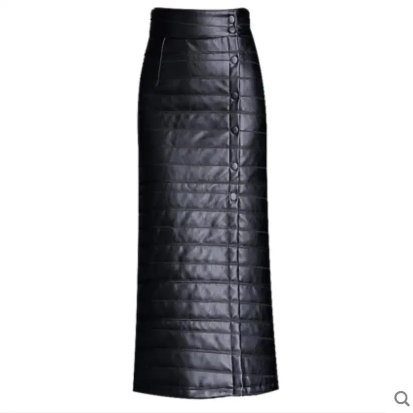 Женская хлопковая юбка с высокой талией размера плюс 4XL на осень и зиму длинная