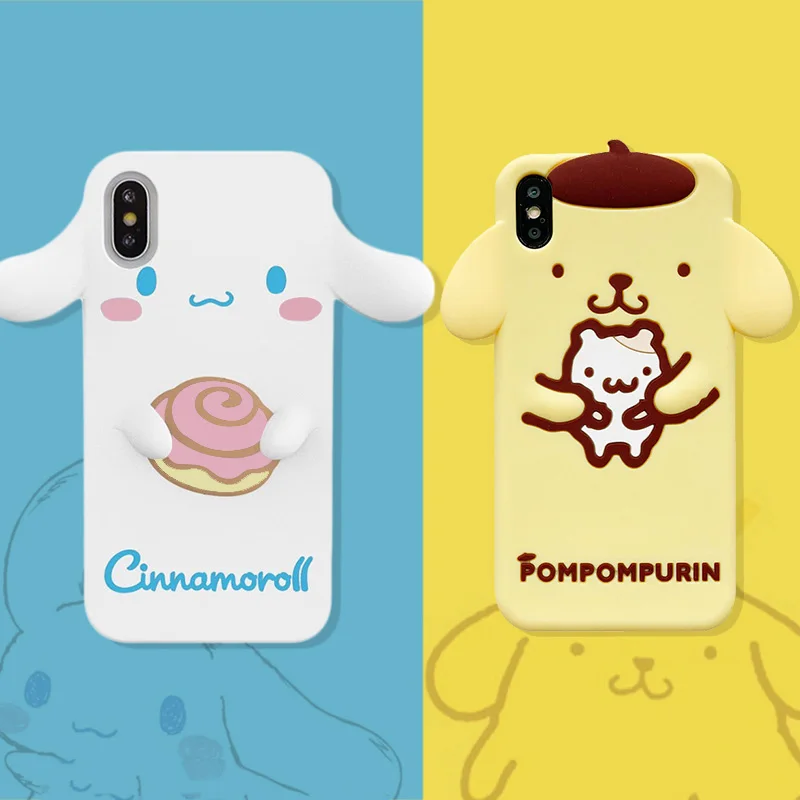 Tide 3D мультфильм pompomprin Cinnamoroll My Melody Dog чехол для телефона для iPhone 11 Pro X XS Max XR 6 6S 7 8 Plus силикагелевый чехол