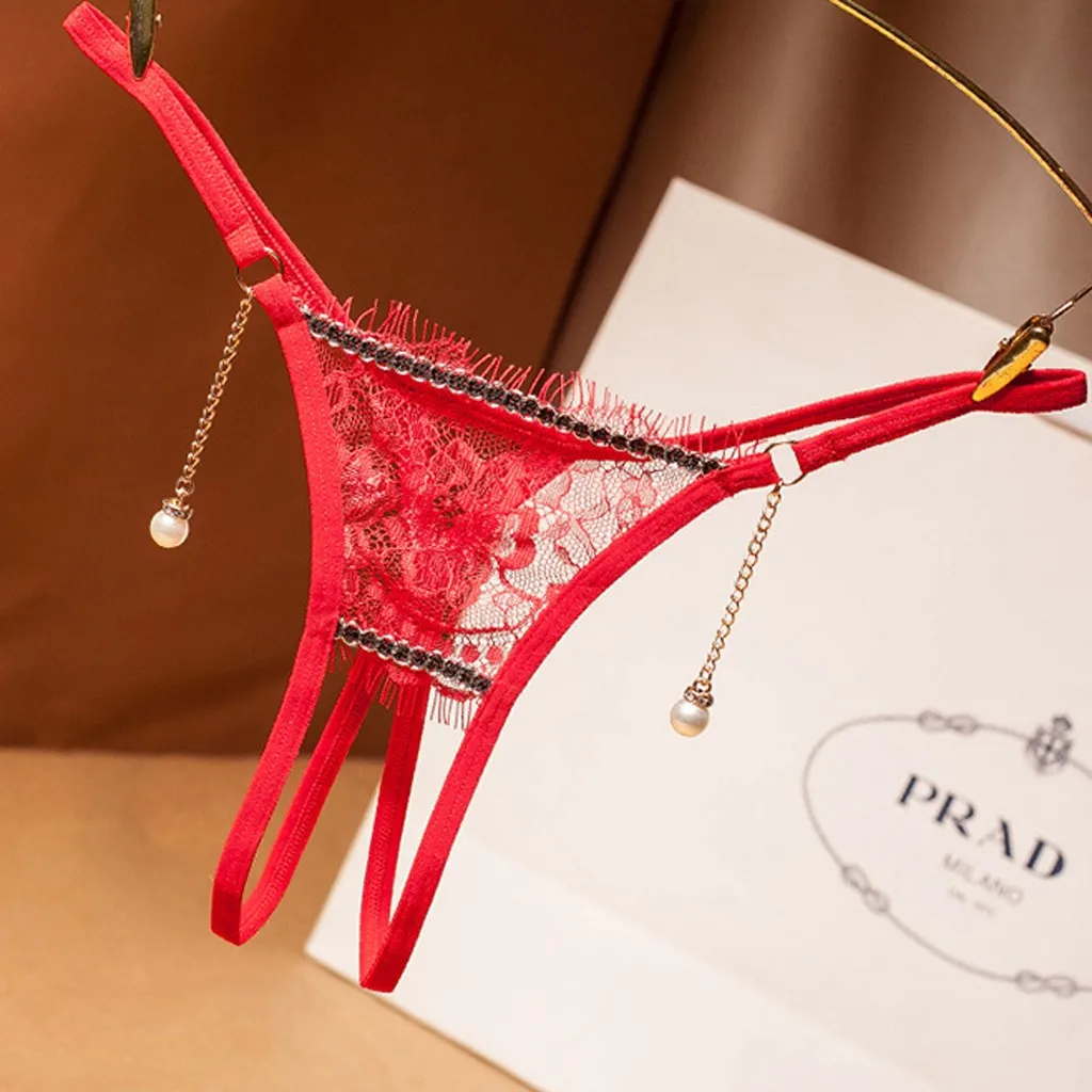 

Women Underwear Pearl Lace Sexy Panties Porno Sexy Lingerie G-strings Thongs Seamless Stretch Underpants Female Underwear Thong