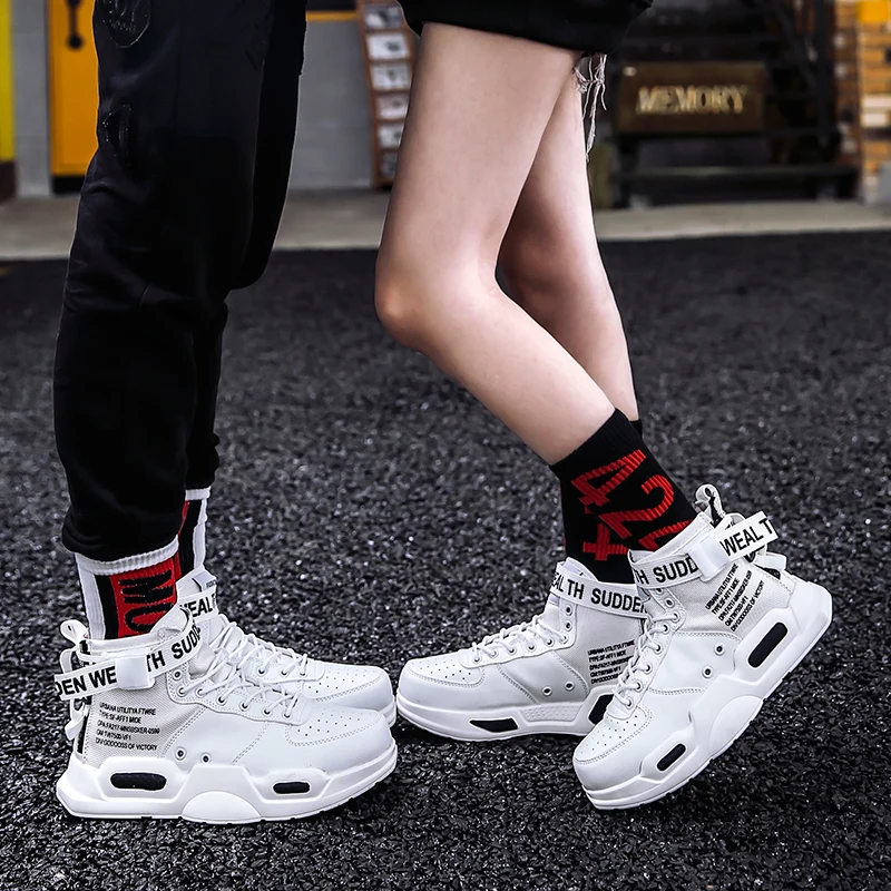 GNOME Fashion Cushion Leather Casual Shoes Men PU Outdoor Male Footwear Lace Up Sneakers Canvas Tenis Masculino Adulto |