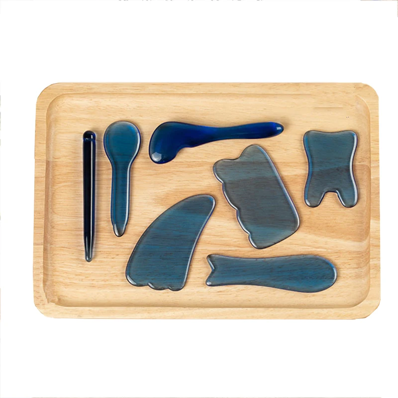 

1PCS Natural Crystal Guasha Scraper Board Massage Guasha Stone For Body Face Neck Skin Lifting Wrinkle Remover SPA Salon Massage