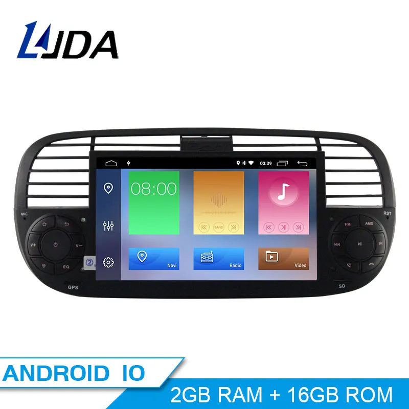 LJDA Android 10 0 автомобильный DVD плеер для FIAT 500 WIFI стерео Мультимедиа управление