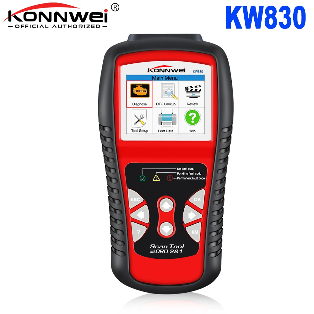 

Сканер KONNWEI KW830 OBD 2 EOBD CAN, инструмент для считывания кодов автомобиля, диагностический инструмент Odb2, Автомобильный сканер, диагностический с...