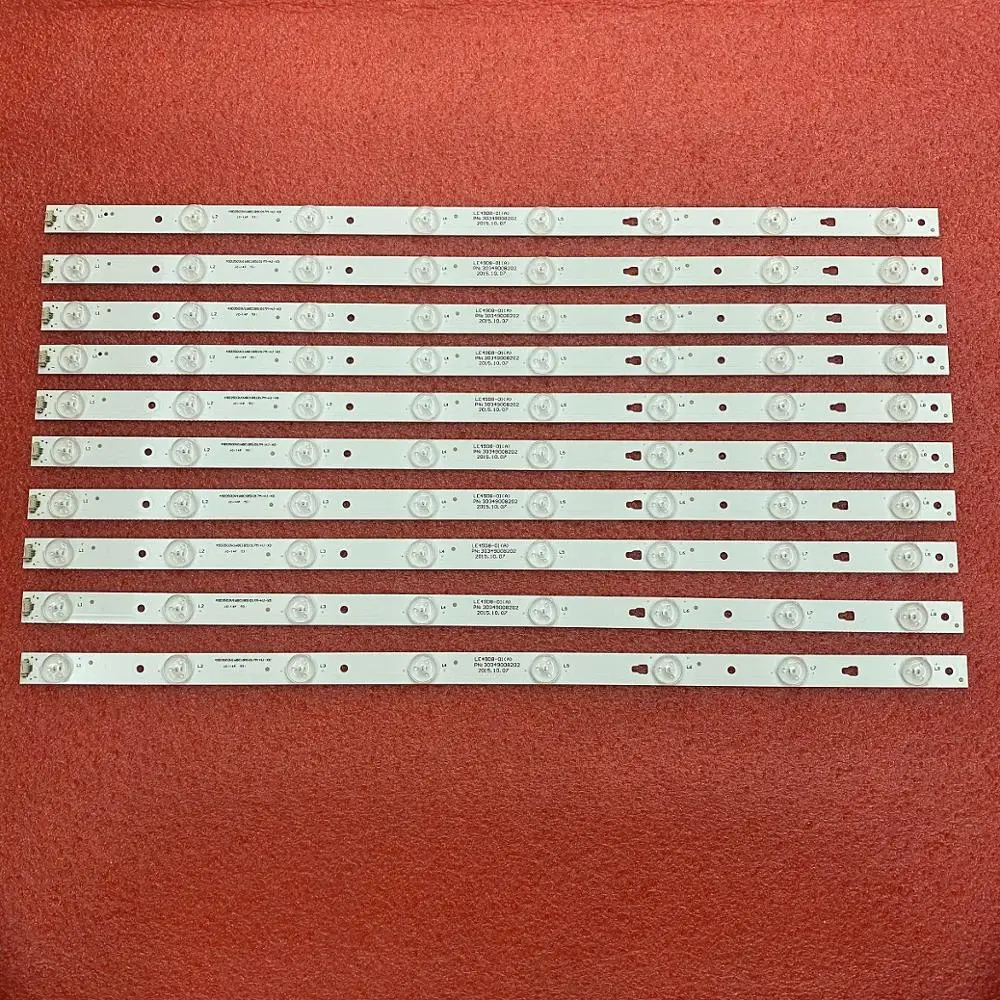 

50 PCS/lot LED Backlight Strip For LT-49C550 30349008202 LE49D8-01(A) LCD490DUY-SHA2 LE50D8-03 30350008203 LC490DUJ-SGE3