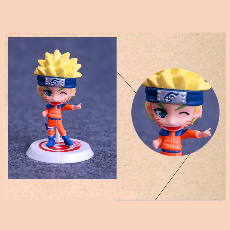 Экшн фигурки аниме 6 шт./лот Коллекционные детские игрушки Zabuza Haku Kakashi Sasuke Серия