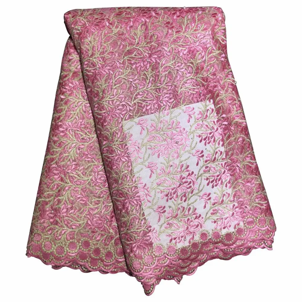 Африканский материал вышитая бисером кружевная ткань для свадьбы фиолетовая