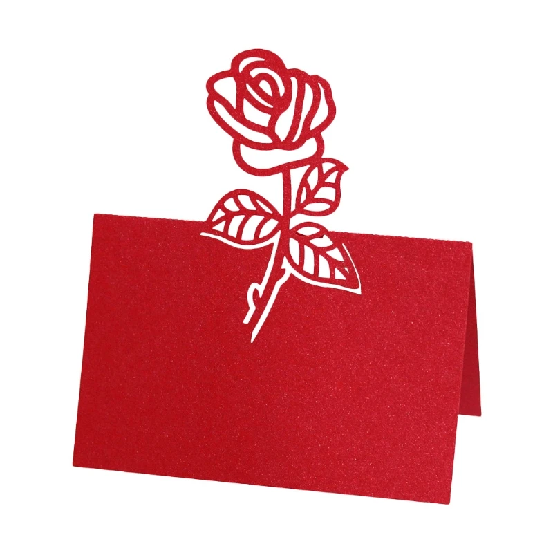 Полые розы цветы номер стола 100 свадебное украшение карточка с именем и местом шт.