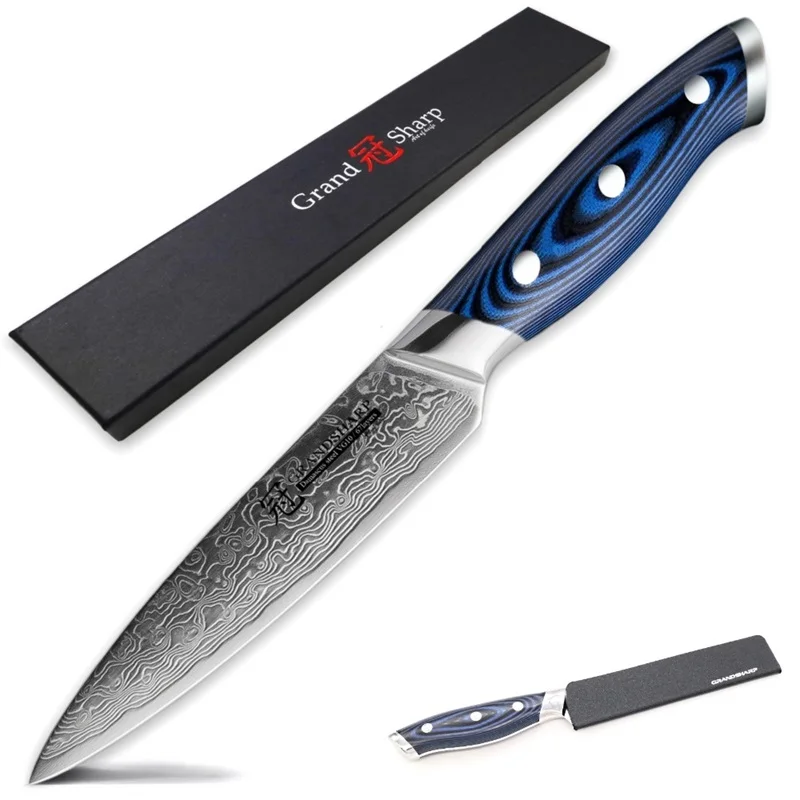 Набор ножей для стейка 4 шт. дамасские кухонные ножи 67 слоев vg10 японские