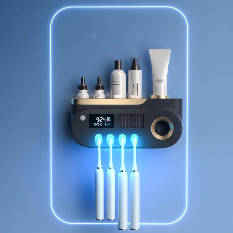 Держатель для зубной щетки автоматический стерилизатор выжималка пасты