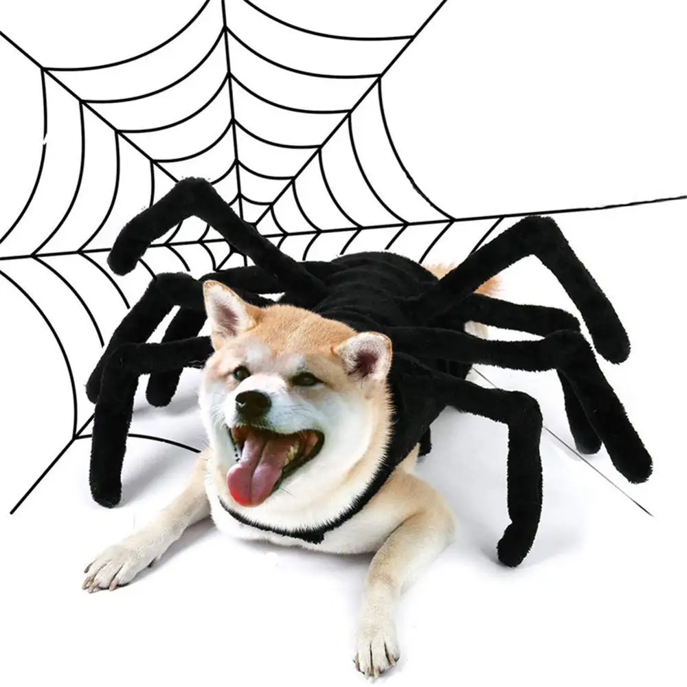

Хэллоуин собака паук груди сзади одежда моделирование костюмы «черная паучиха-Pet Карнавальный костюм Кошка Собака Щенок вечерние косплэй Забавный наряд