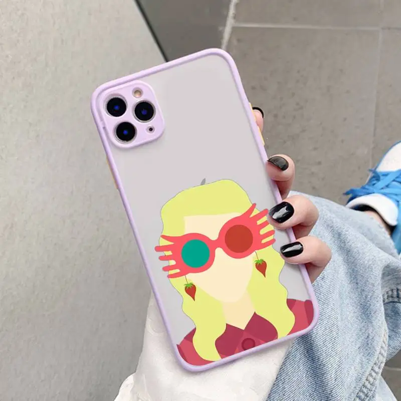 Чехол для телефона Luna Lovegood iPhone X XR XS 7 8 Plus 11 12 pro MAX прозрачный матовый ударопрочный