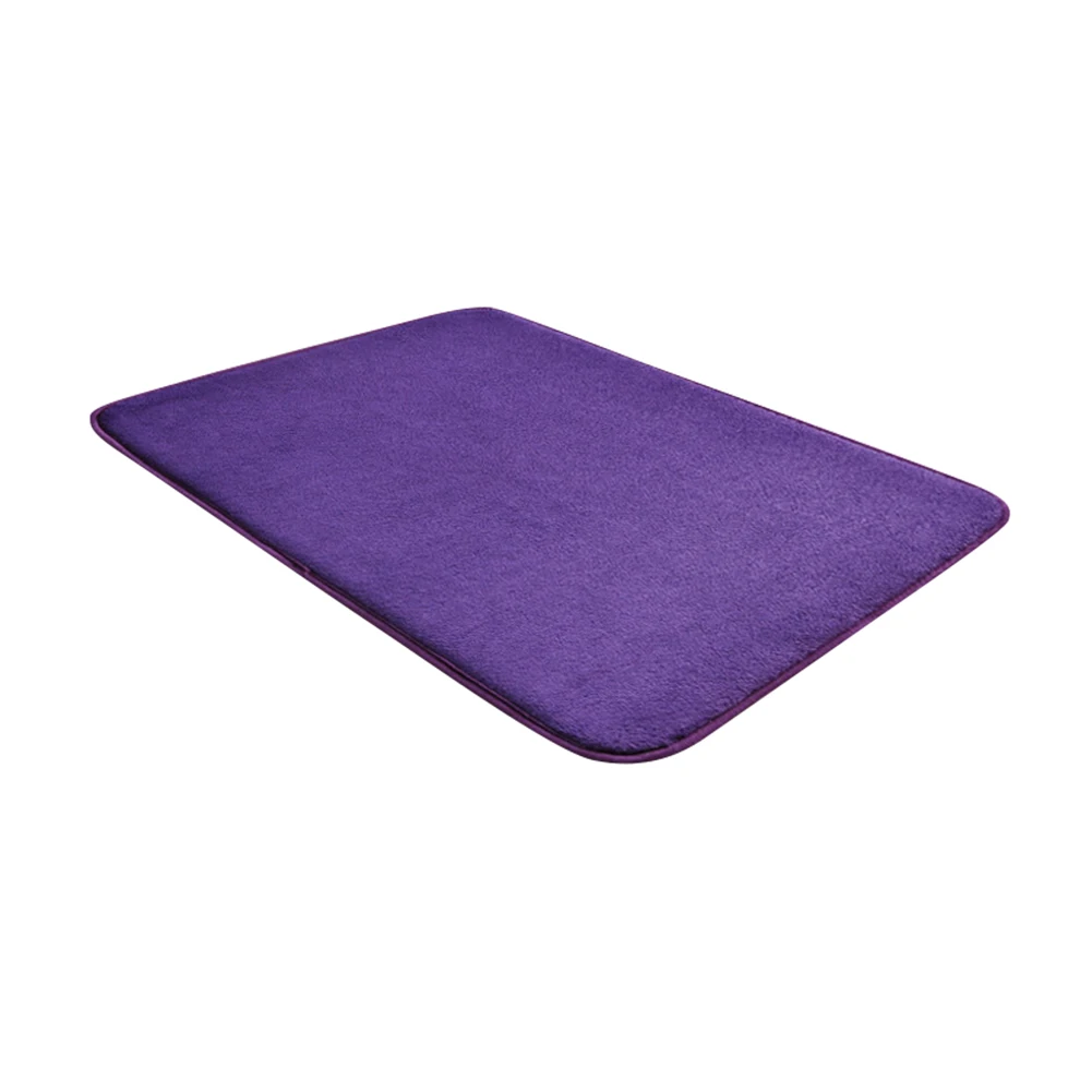 Purple 50cmx80cm Придверный коврик супер абсорбирующий грязевой воды низкопрофильные моющиеся коврики Нескользящие передние двери коврики DNJ998 - Цвет: Purple 50cmx80cm