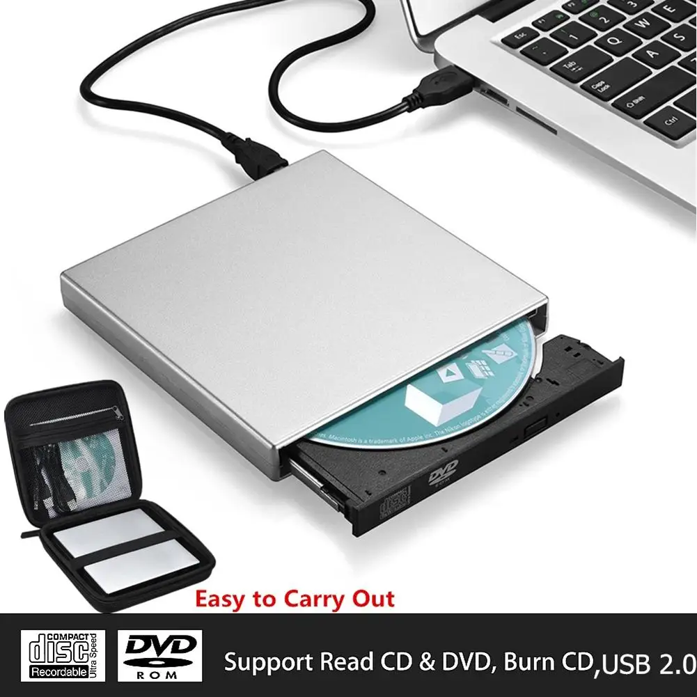 Внешний DVD привод оптический USB 2 0 ROM проигрыватель записывающее устройство