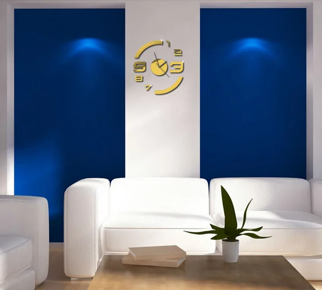 Настенные часы современный дизайн цифровые светодиодные настенные с наклейками