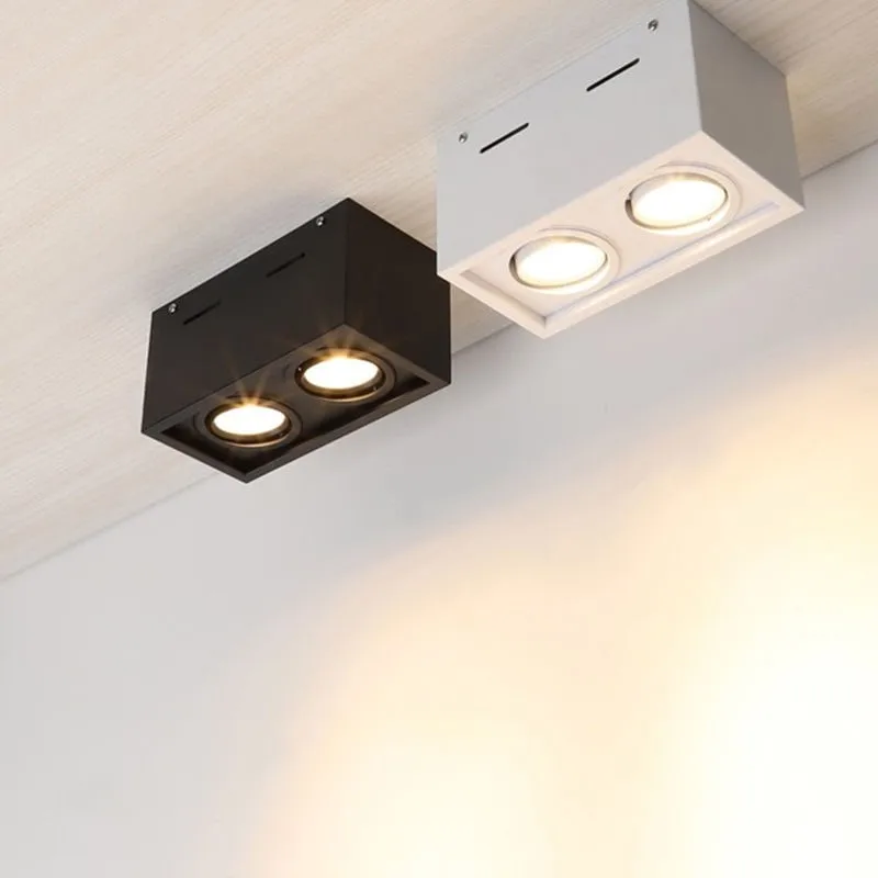 Квадратный Диммируемый светодиодный светильник монолитный блок со светодиодами