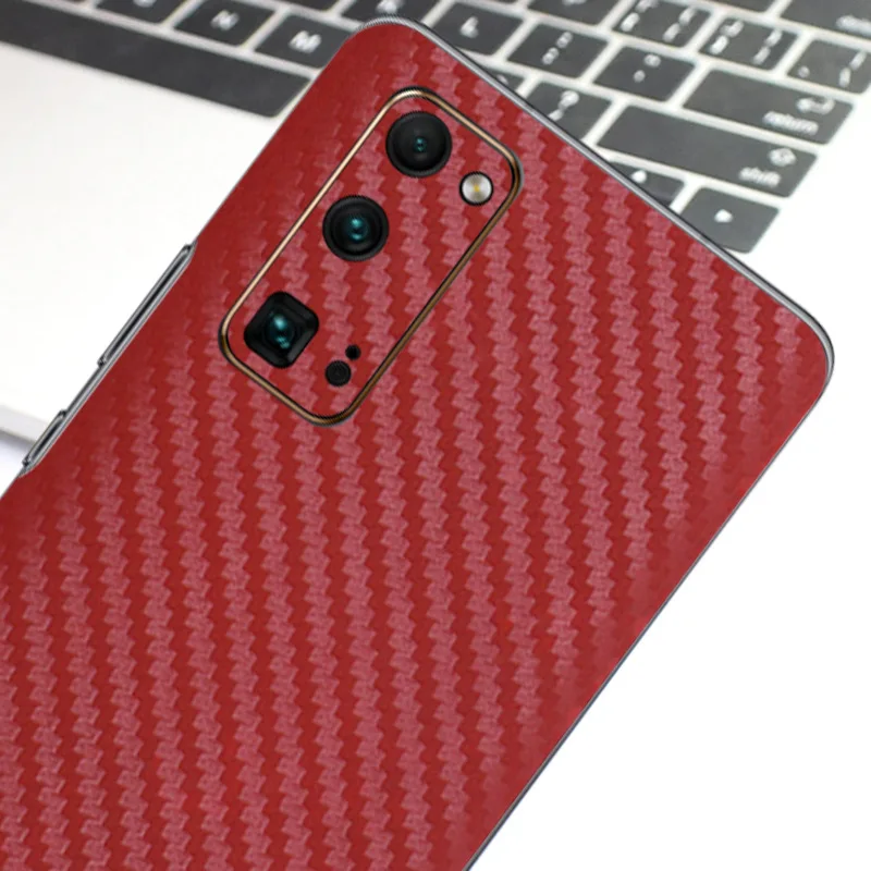 For Huawei Honor 30 30S Pro Honor30 5G New Fashion Back Cover Decal Skin 3D Carbon Fiber Rear Protective Sticker Film images - 5