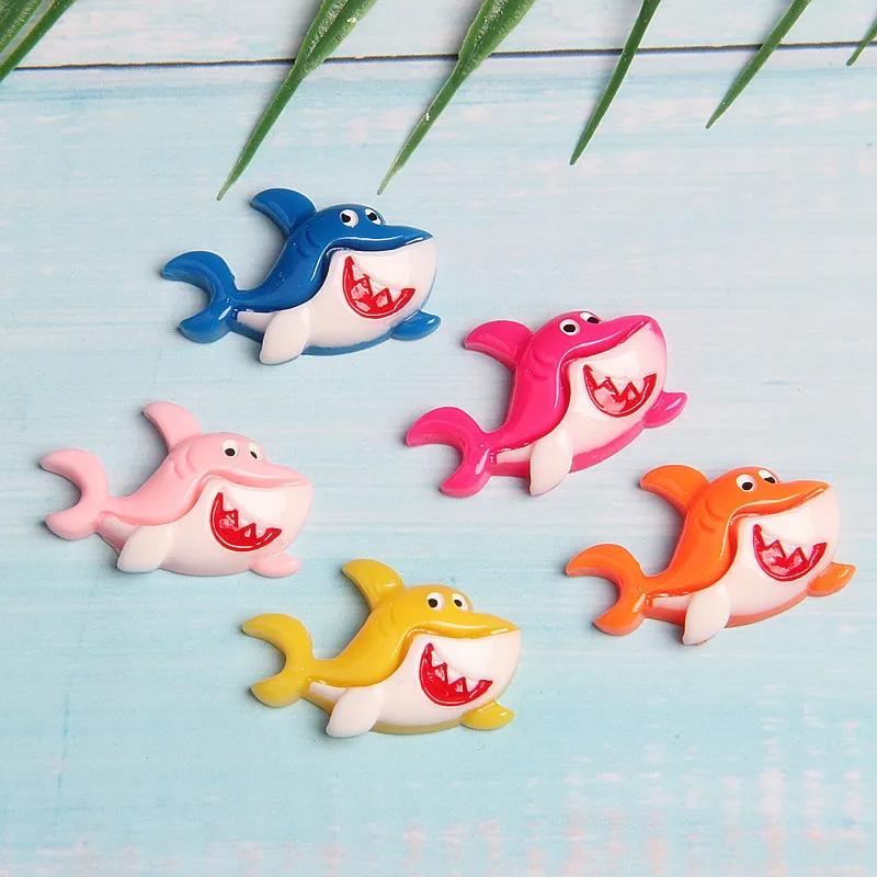 1 шт. Slime Подвески в виде акулы кит дельфин клейкие аксессуары бусы расходные