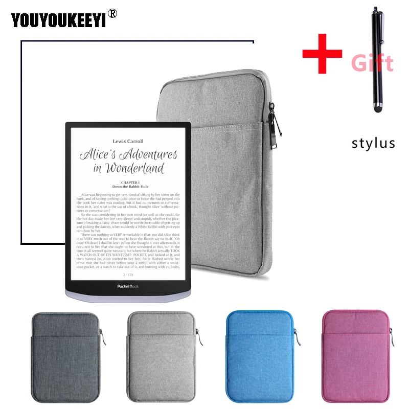 

Shockproof Sleeve Case bag for PocketBook InkPad X 10inch E-reader Light zipper bag case for E-book PocketBook InkPad X +GIFT