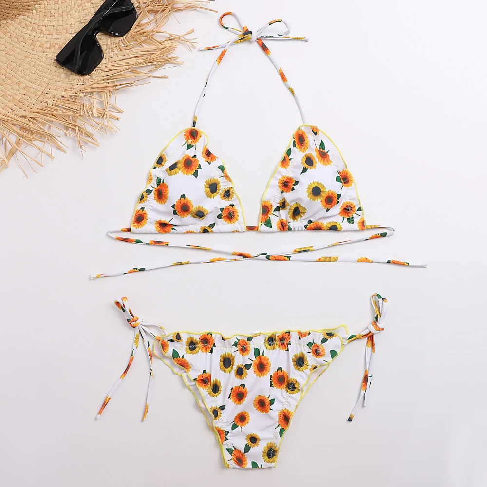 Сексуальный женский купальник с микро завязками Женский дизайнерский пляжный