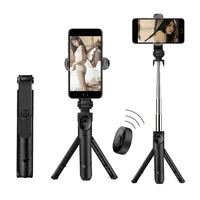 3 in 1 selfie stick telescopic tripod monopod phone with bluetooth remote control for smartphone selfie stick