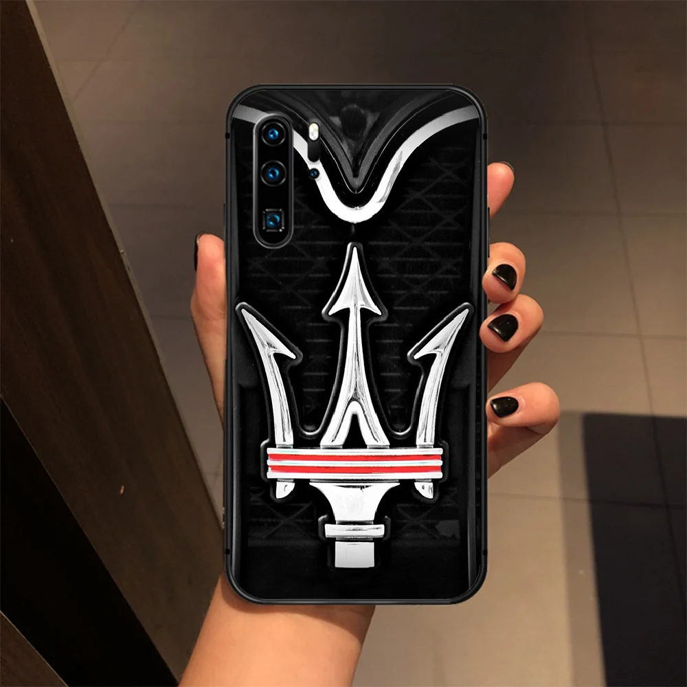 

Supercar Maserati cool car Phone Case Cover Hull For Huawei P8 P9 P10 P20 P30 P40 Lite Pro Plus smart Z 2019 black bumper