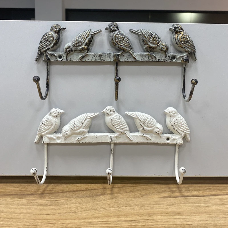 

Wall Hanging Hook Vintage Birds Style Hanging Clothes Towel Hat Scarf Key Hanger Rack Wall Decoration for Bathroom Kitchen Hang